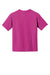 Gildan 8000B Youth DryBlend Moisture Wicking Short Sleeve Crewneck T-Shirt Heliconia Pink Flat Back
