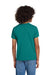 Gildan 8000B Youth DryBlend Moisture Wicking Short Sleeve Crewneck T-Shirt Jade Dome Green Model Back