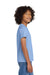 Gildan 8000B Youth DryBlend Moisture Wicking Short Sleeve Crewneck T-Shirt Light Blue Model Side