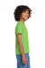 Gildan 8000B Youth DryBlend Moisture Wicking Short Sleeve Crewneck T-Shirt Lime Green Model Side
