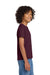 Gildan 8000B Youth DryBlend Moisture Wicking Short Sleeve Crewneck T-Shirt Maroon Model Side