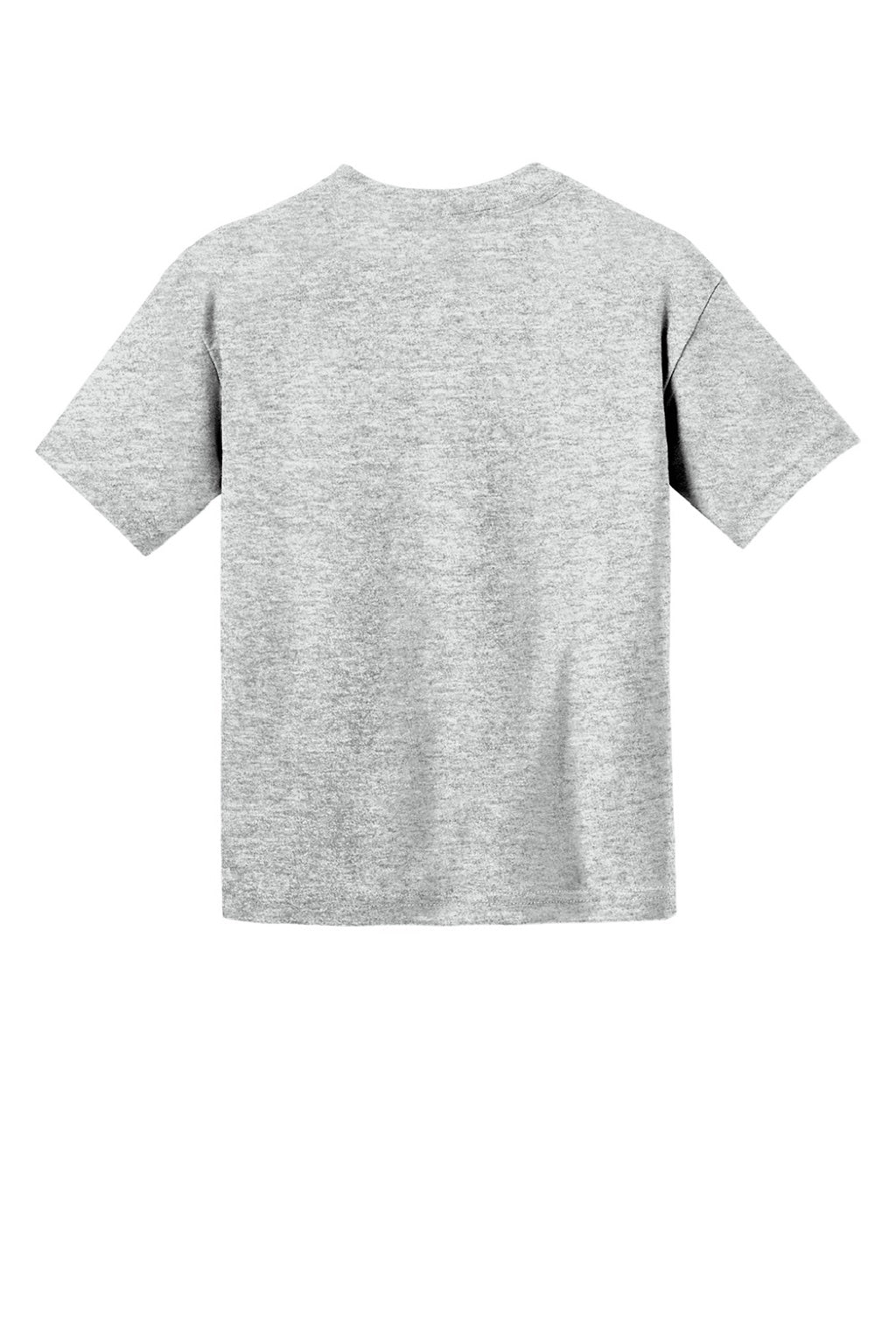 Gildan 8000B Youth DryBlend Moisture Wicking Short Sleeve Crewneck T-Shirt Ash Grey Flat Back