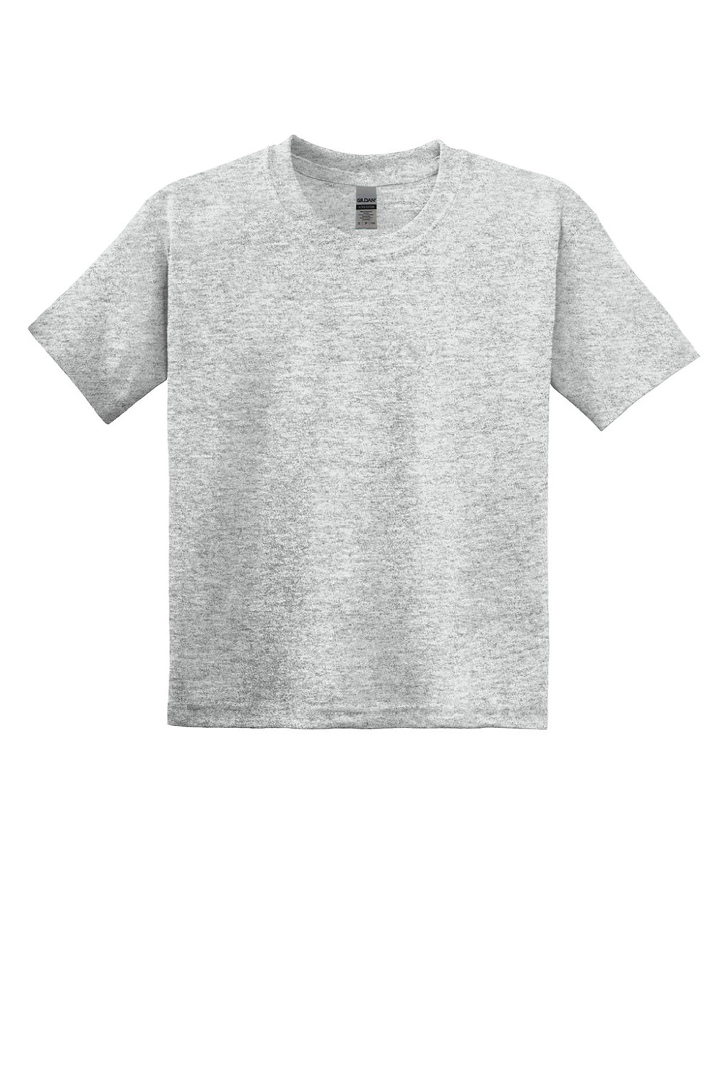 Gildan 8000B Youth DryBlend Moisture Wicking Short Sleeve Crewneck T-Shirt Ash Grey Flat Front