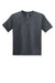 Gildan 8000B Youth DryBlend Moisture Wicking Short Sleeve Crewneck T-Shirt Heather Dark Grey Flat Front
