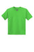 Gildan 8000B Youth DryBlend Moisture Wicking Short Sleeve Crewneck T-Shirt Electric Green Flat Front