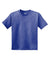 Gildan 8000B Youth DryBlend Moisture Wicking Short Sleeve Crewneck T-Shirt Heather Deep Royal Blue Flat Front