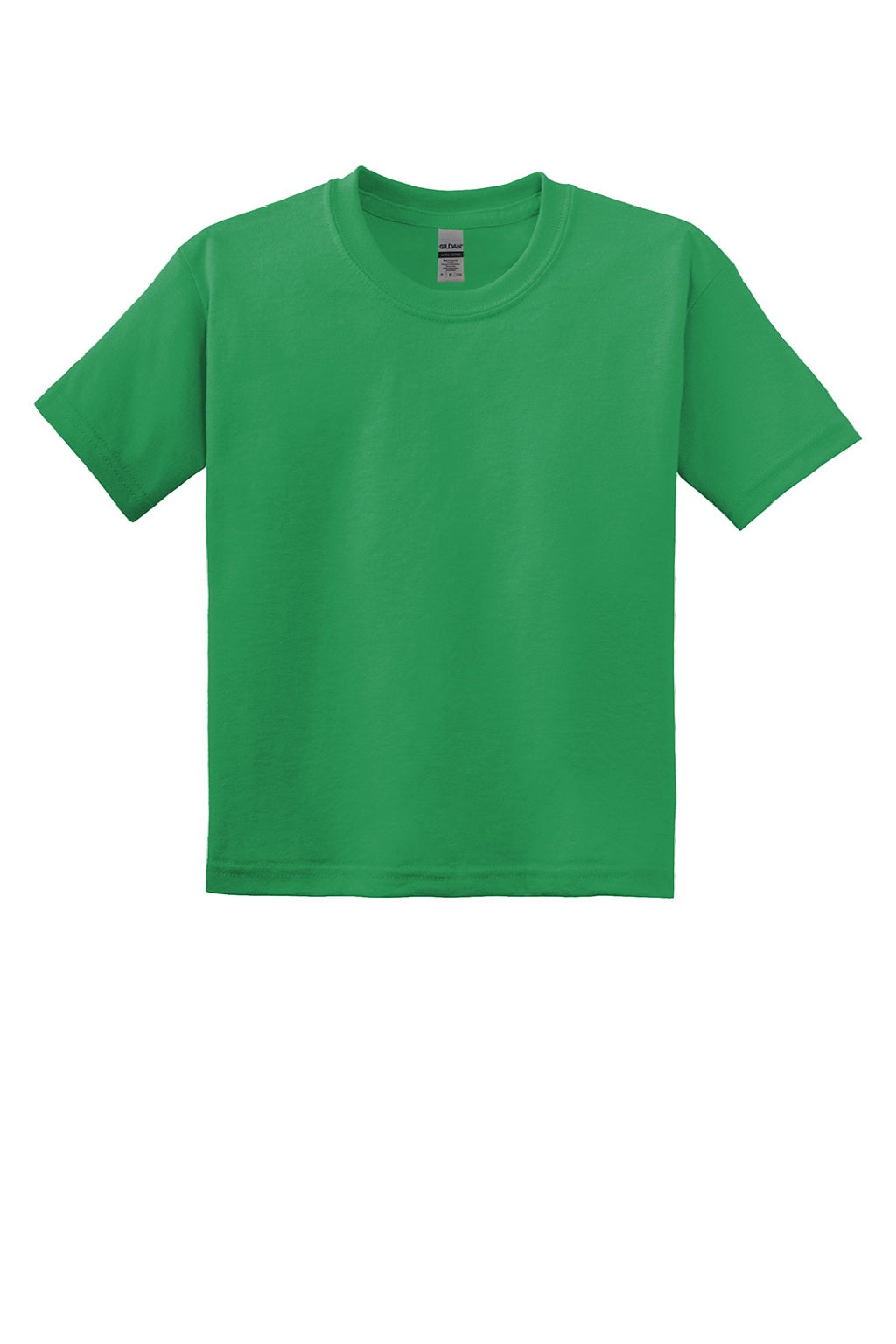 Gildan 8000B Youth DryBlend Moisture Wicking Short Sleeve Crewneck T-Shirt Irish Green Flat Front