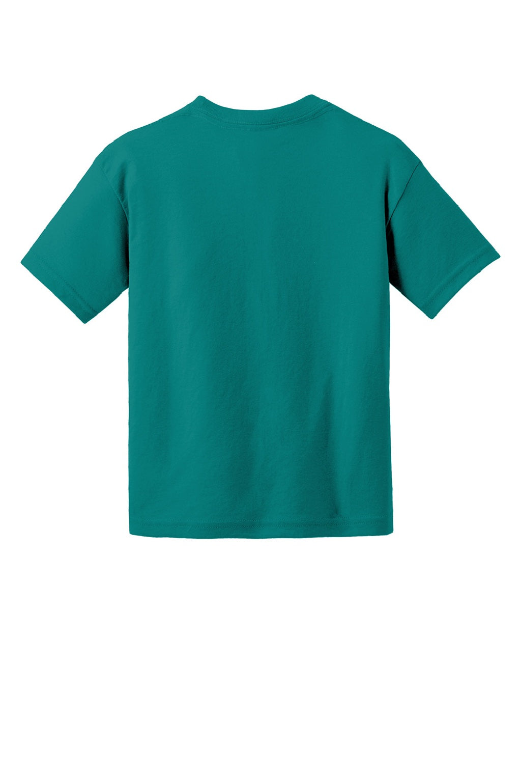 Gildan 8000B Youth DryBlend Moisture Wicking Short Sleeve Crewneck T-Shirt Jade Dome Green Flat Back