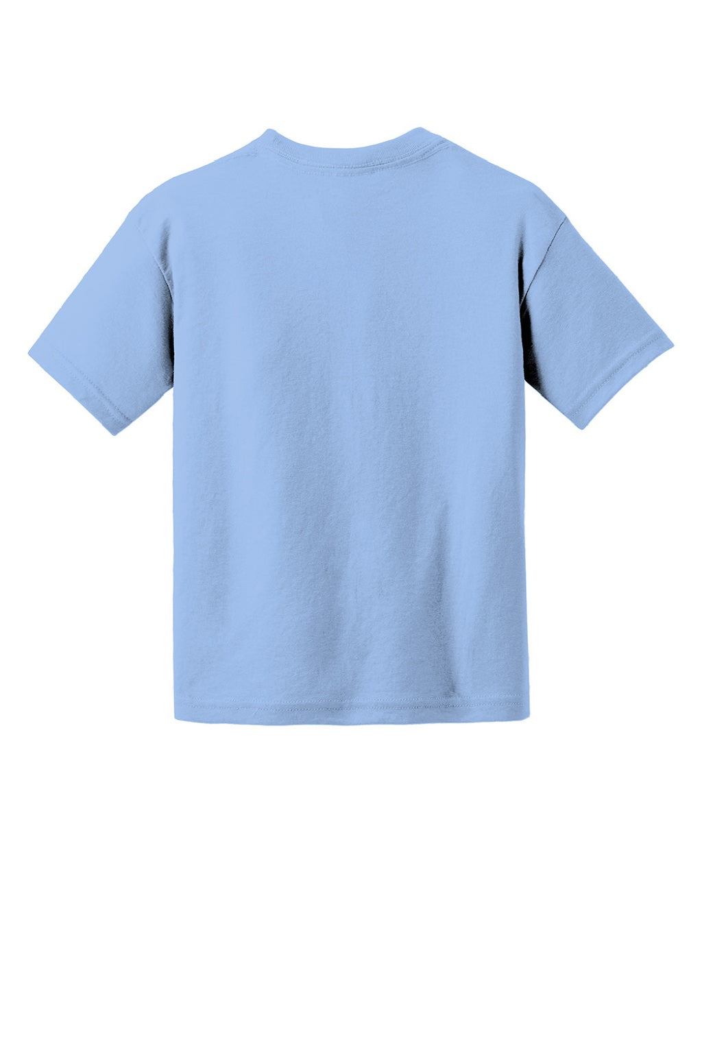 Gildan 8000B Youth DryBlend Moisture Wicking Short Sleeve Crewneck T-Shirt Light Blue Flat Back