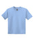 Gildan 8000B Youth DryBlend Moisture Wicking Short Sleeve Crewneck T-Shirt Light Blue Flat Front