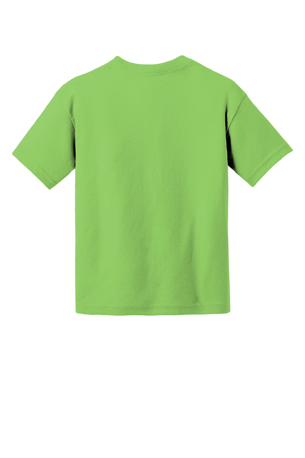 Gildan 8000B Youth DryBlend Moisture Wicking Short Sleeve Crewneck T-Shirt Lime Green Flat Back
