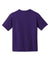 Gildan 8000B Youth DryBlend Moisture Wicking Short Sleeve Crewneck T-Shirt Purple Flat Back