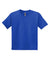 Gildan 8000B Youth DryBlend Moisture Wicking Short Sleeve Crewneck T-Shirt Royal Blue Flat Front