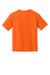 Gildan 8000B Youth DryBlend Moisture Wicking Short Sleeve Crewneck T-Shirt Safety Orange Flat Back