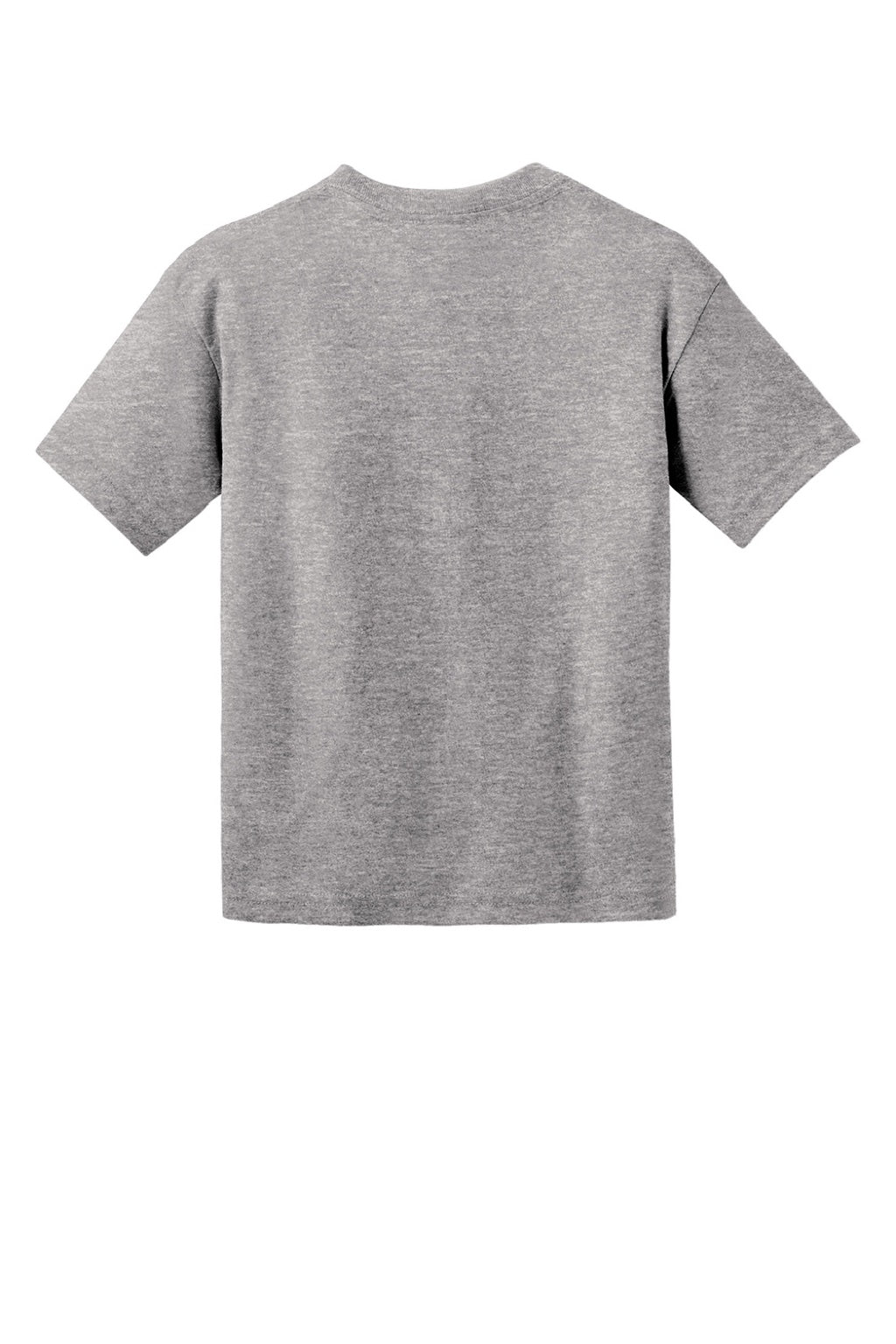 Gildan 8000B Youth DryBlend Moisture Wicking Short Sleeve Crewneck T-Shirt Sport Grey Flat Back