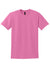 Gildan 8000 Mens DryBlend Moisture Wicking Short Sleeve Crewneck T-Shirt Azalea Pink Flat Front
