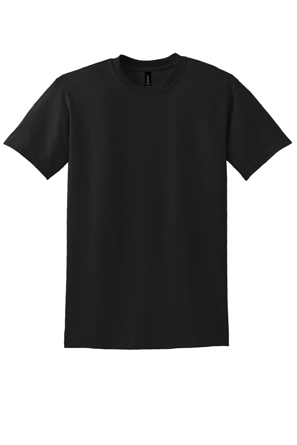 Gildan 8000 Mens DryBlend Moisture Wicking Short Sleeve Crewneck T-Shirt Black Flat Front