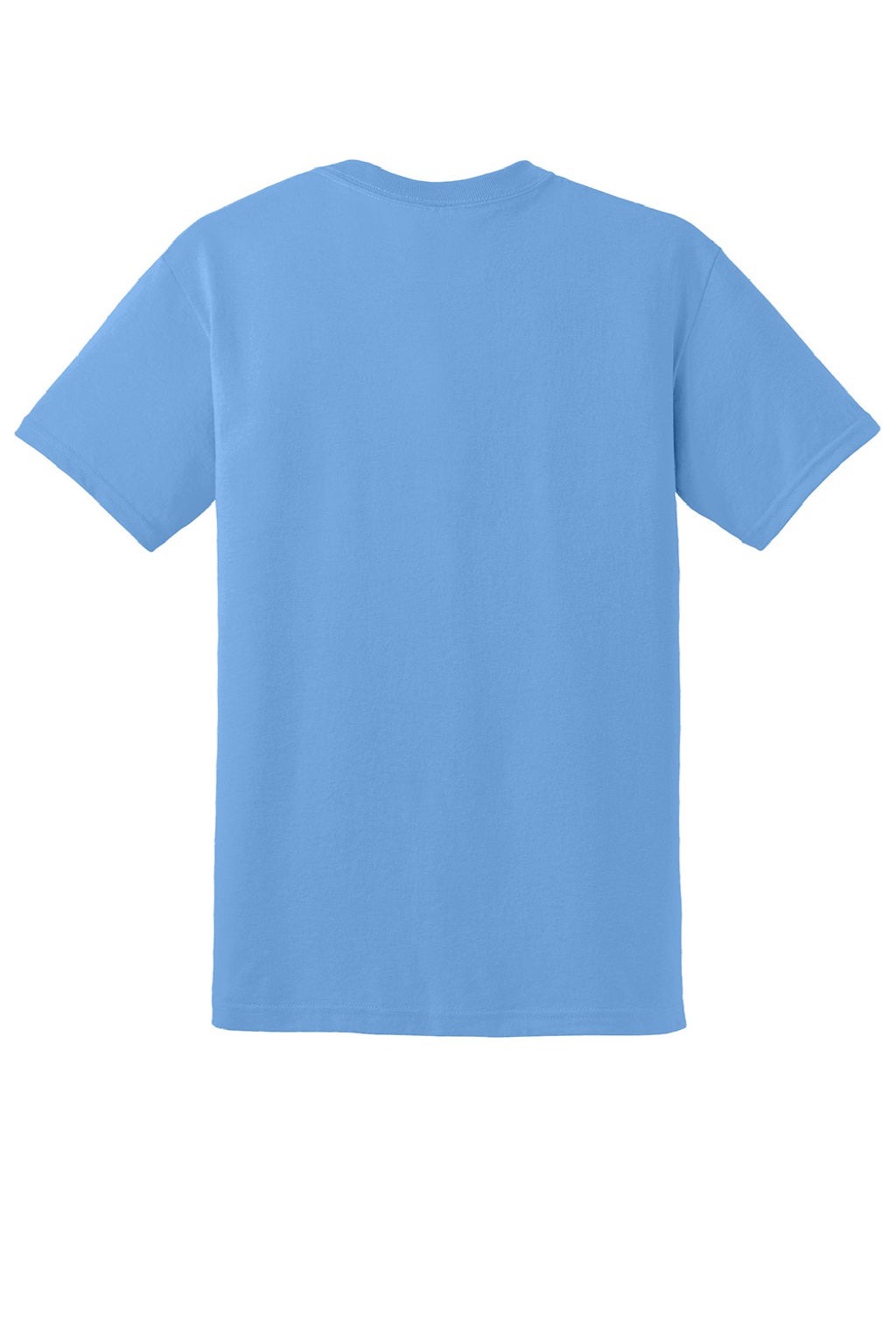 Gildan 8000 Mens DryBlend Moisture Wicking Short Sleeve Crewneck T-Shirt Carolina Blue Flat Back