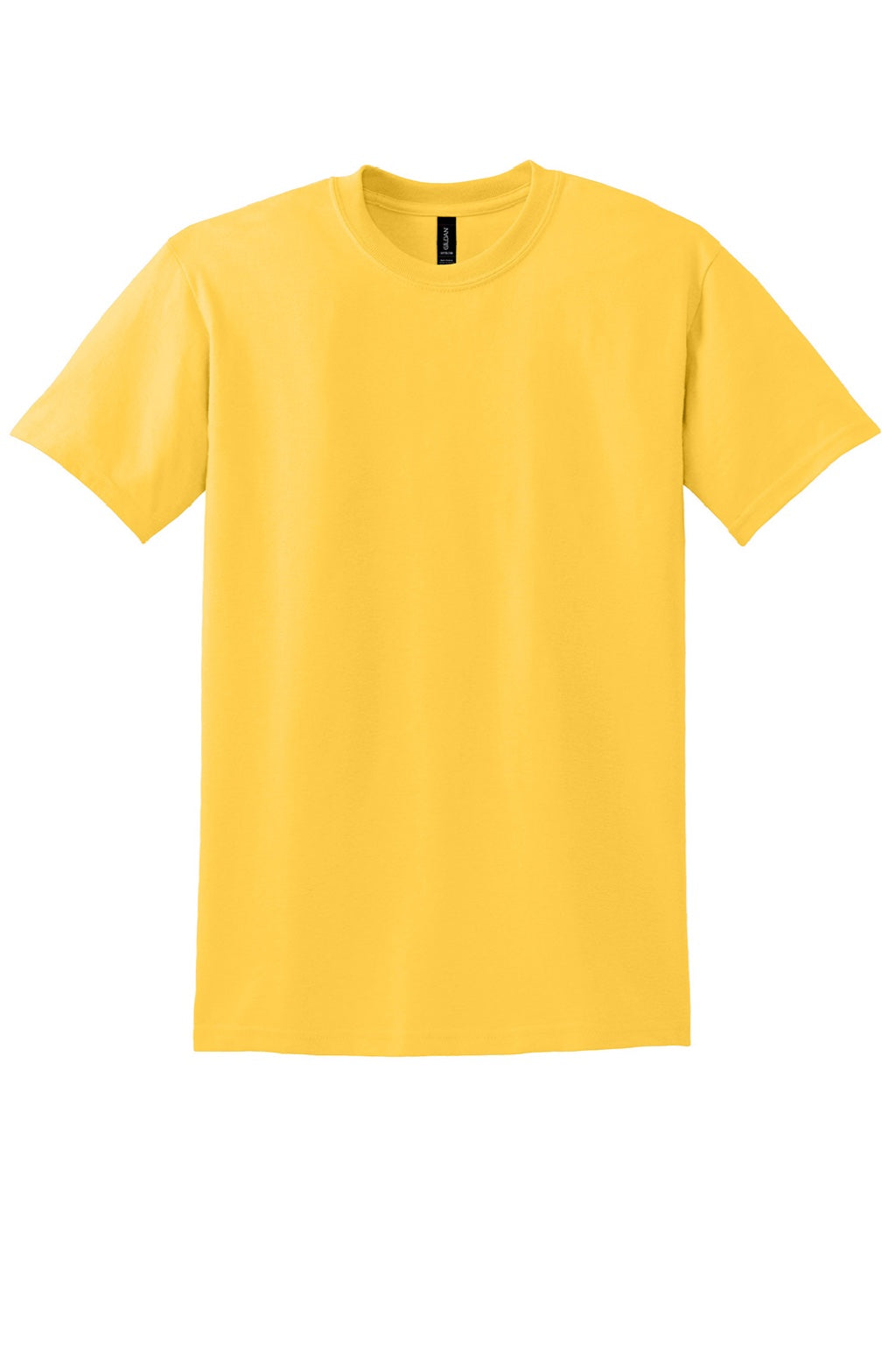 Gildan 8000 Mens DryBlend Moisture Wicking Short Sleeve Crewneck T-Shirt Daisy Yellow Flat Front