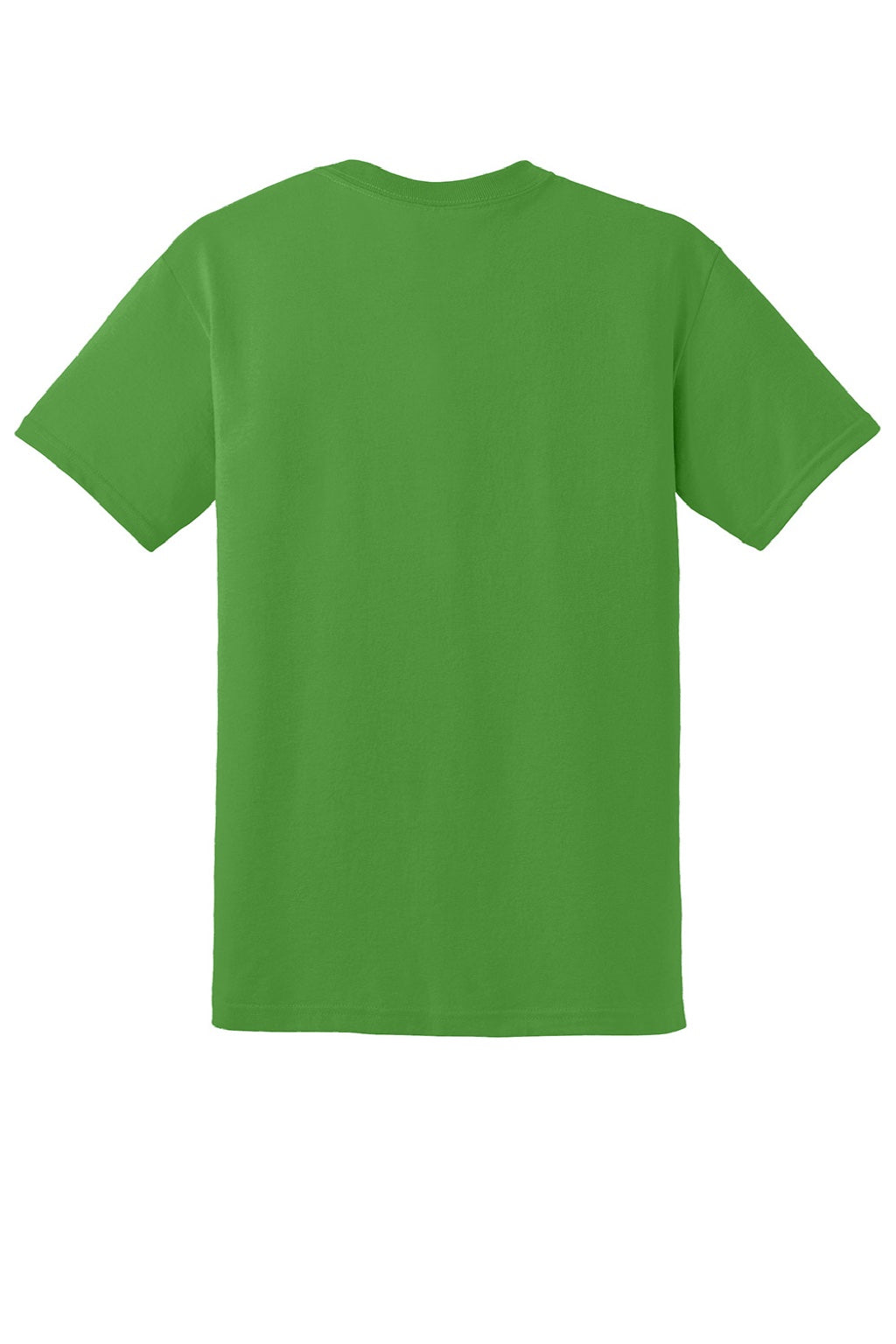 Gildan 8000 Mens DryBlend Moisture Wicking Short Sleeve Crewneck T-Shirt Electric Green Flat Back