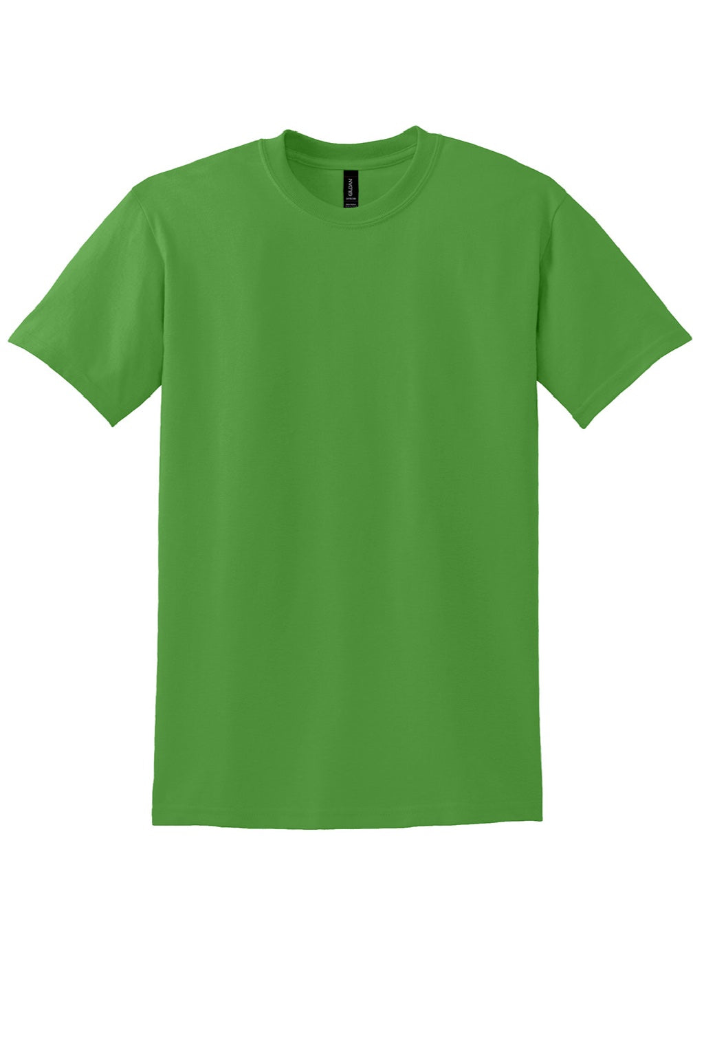 Gildan 8000 Mens DryBlend Moisture Wicking Short Sleeve Crewneck T-Shirt Electric Green Flat Front