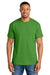 Gildan 8000 Mens DryBlend Moisture Wicking Short Sleeve Crewneck T-Shirt Electric Green Model Front