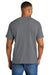 Gildan 8000 Mens DryBlend Moisture Wicking Short Sleeve Crewneck T-Shirt Heather Graphite Grey Model Back