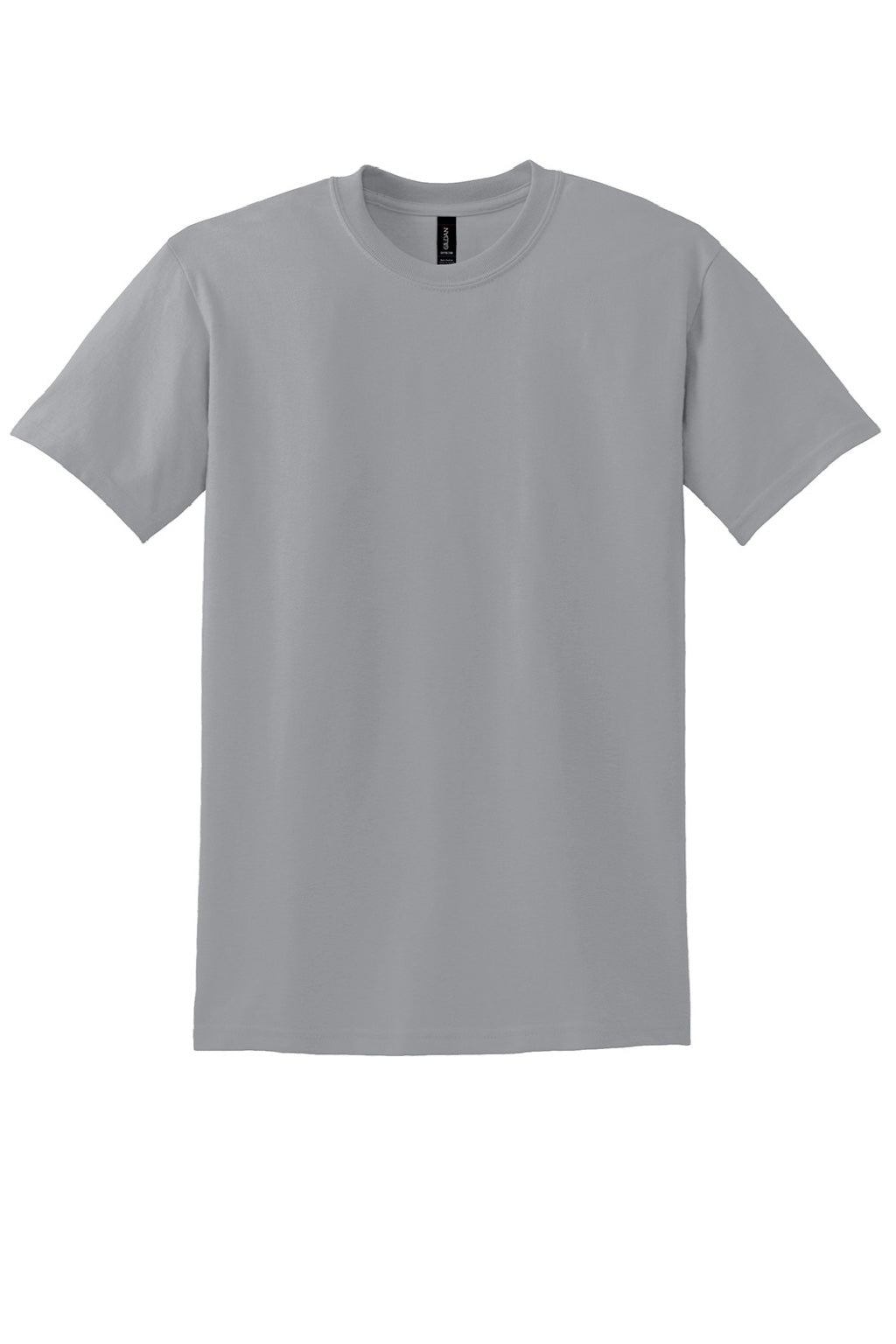 Gildan 8000 Mens DryBlend Moisture Wicking Short Sleeve Crewneck T-Shirt Gravel Grey Flat Front