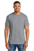 Gildan 8000 Mens DryBlend Moisture Wicking Short Sleeve Crewneck T-Shirt Gravel Grey Model Front