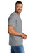 Gildan 8000 Mens DryBlend Moisture Wicking Short Sleeve Crewneck T-Shirt Gravel Grey Model Side