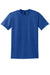Gildan 8000 Mens DryBlend Moisture Wicking Short Sleeve Crewneck T-Shirt Heather Deep Royal Blue Flat Front