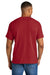 Gildan 8000 Mens DryBlend Moisture Wicking Short Sleeve Crewneck T-Shirt Heather Scarlet Red Model Back