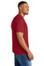 Gildan 8000 Mens DryBlend Moisture Wicking Short Sleeve Crewneck T-Shirt Heather Scarlet Red Model Side