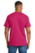 Gildan 8000 Mens DryBlend Moisture Wicking Short Sleeve Crewneck T-Shirt Heliconia Pink Model Back
