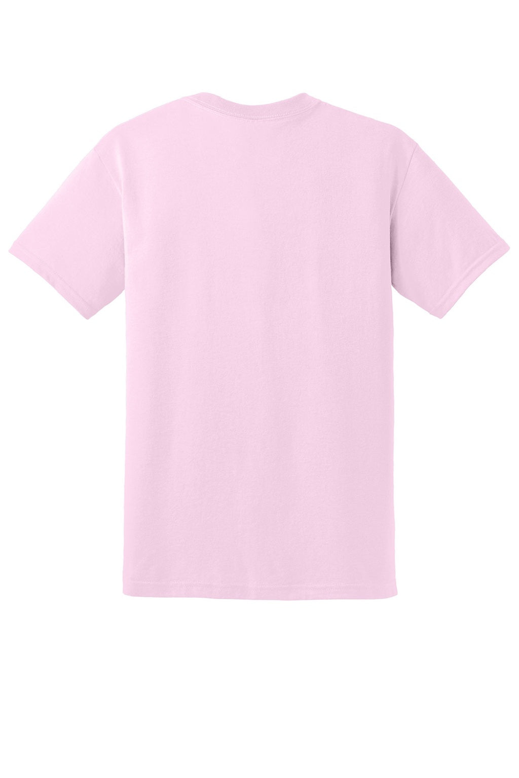 Gildan 8000 Mens DryBlend Moisture Wicking Short Sleeve Crewneck T-Shirt Light Pink Flat Back
