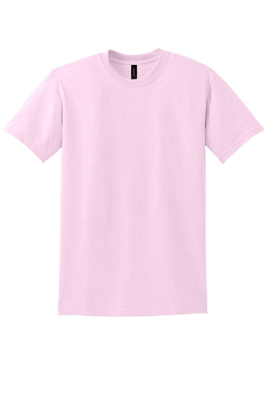 Gildan 8000 Mens DryBlend Moisture Wicking Short Sleeve Crewneck T-Shirt Light Pink Flat Front