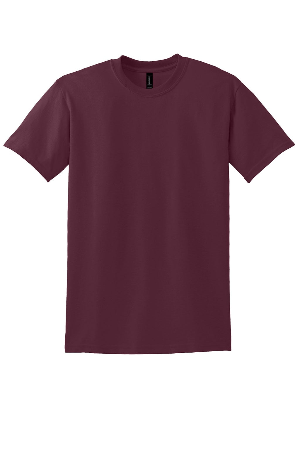 Gildan 8000 Mens DryBlend Moisture Wicking Short Sleeve Crewneck T-Shirt Maroon Flat Front