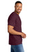 Gildan 8000 Mens DryBlend Moisture Wicking Short Sleeve Crewneck T-Shirt Maroon Model Side
