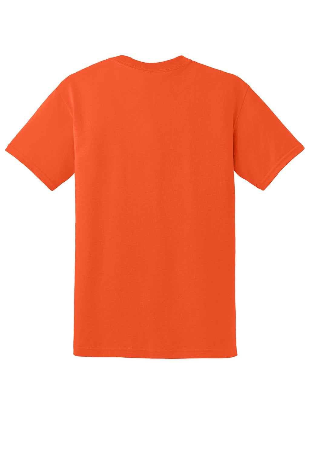 Gildan 8000 Mens DryBlend Moisture Wicking Short Sleeve Crewneck T-Shirt Orange Flat Back