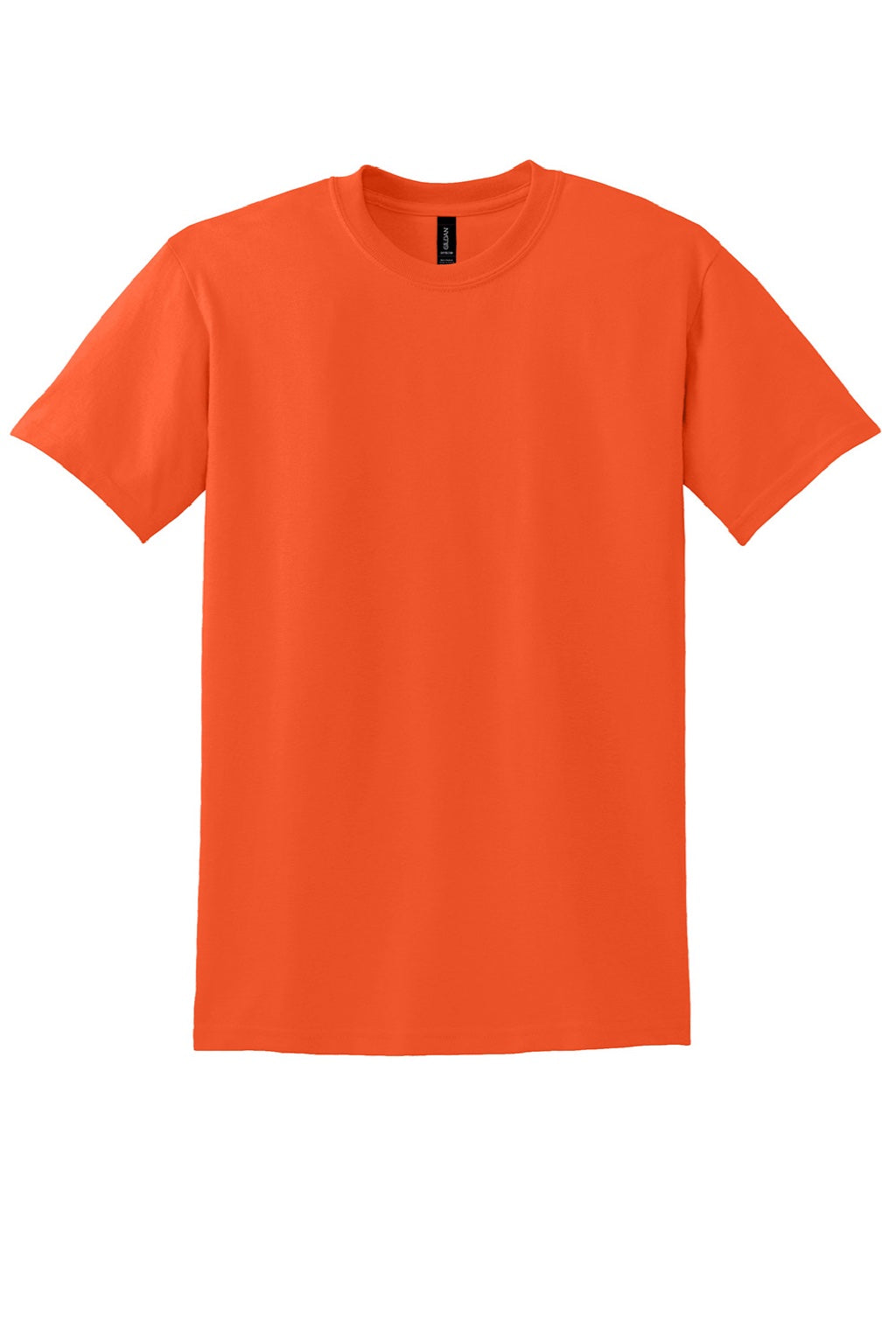 Gildan 8000 Mens DryBlend Moisture Wicking Short Sleeve Crewneck T-Shirt Orange Flat Front