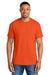 Gildan 8000 Mens DryBlend Moisture Wicking Short Sleeve Crewneck T-Shirt Orange Model Front