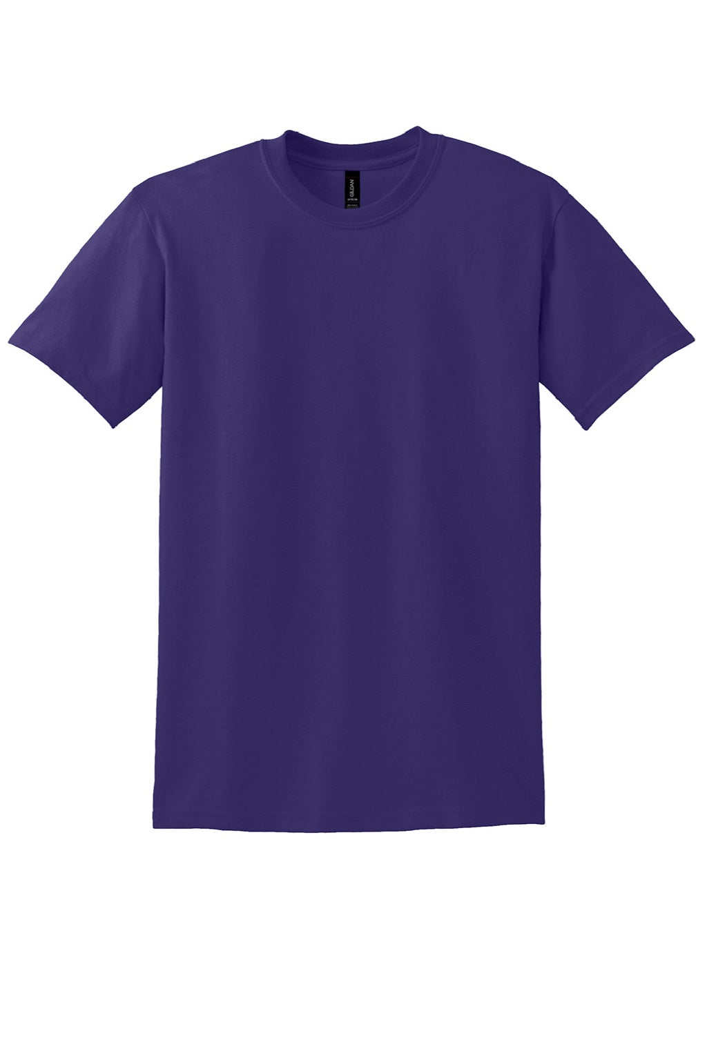 Gildan 8000 Mens DryBlend Moisture Wicking Short Sleeve Crewneck T-Shirt Purple Flat Front
