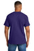 Gildan 8000 Mens DryBlend Moisture Wicking Short Sleeve Crewneck T-Shirt Purple Model Back