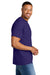 Gildan 8000 Mens DryBlend Moisture Wicking Short Sleeve Crewneck T-Shirt Purple Model Side