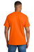 Gildan 8000 Mens DryBlend Moisture Wicking Short Sleeve Crewneck T-Shirt Safety Orange Model Back