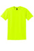 Gildan 8000 Mens DryBlend Moisture Wicking Short Sleeve Crewneck T-Shirt Safety Green Flat Front