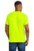 Gildan 8000 Mens DryBlend Moisture Wicking Short Sleeve Crewneck T-Shirt Safety Green Model Back