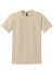 Gildan 8000 Mens DryBlend Moisture Wicking Short Sleeve Crewneck T-Shirt Sand Flat Front
