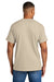 Gildan 8000 Mens DryBlend Moisture Wicking Short Sleeve Crewneck T-Shirt Sand Model Back
