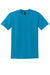 Gildan 8000 Mens DryBlend Moisture Wicking Short Sleeve Crewneck T-Shirt Sapphire Blue Flat Front